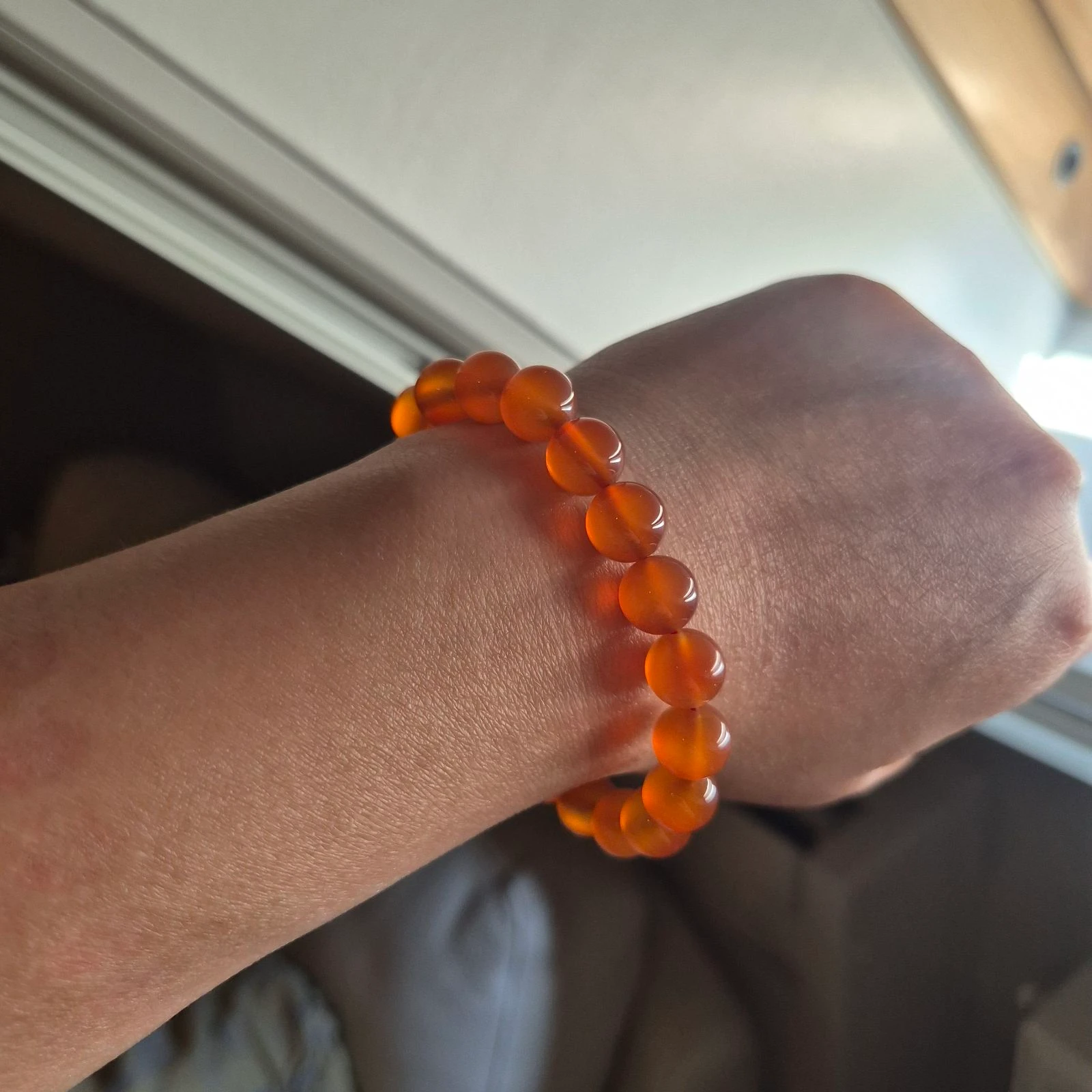 Pulseira de contas de ágata natural – photo 8
